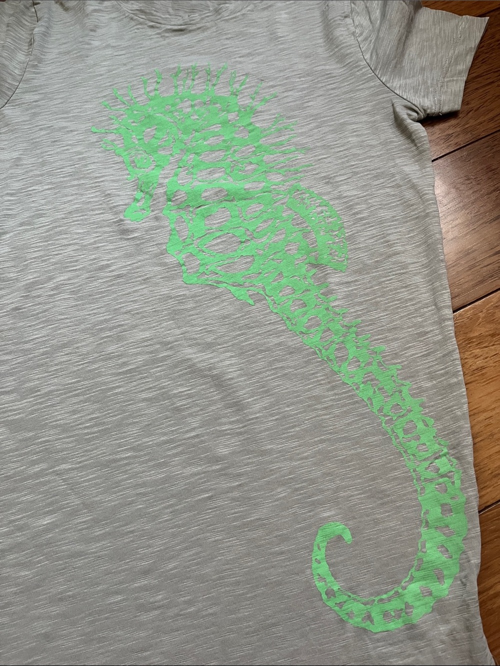 NWOT J. Crew Neon Seahorse Tee - Picture 3 of 5